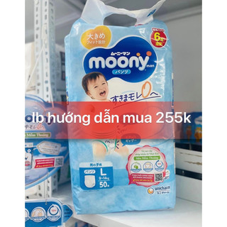 ( CỘNG MIẾNG) BỈM QUẦN/ DÁN MOONY  NHẬP KHẨU NEWBORN, S84, M64, M58,M64,L44,XL38