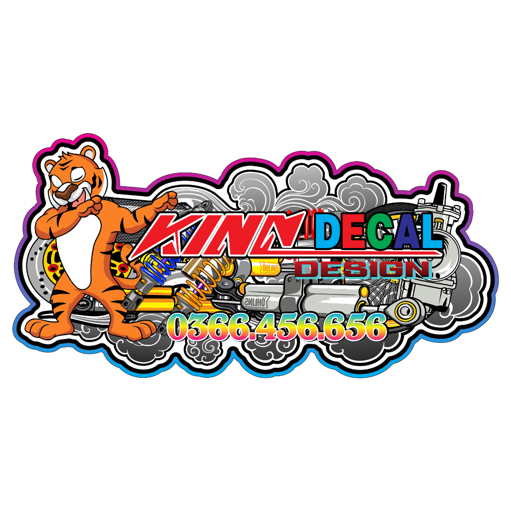 Tem Rời Winner mẫu GTR màu đen xanh trắng xám