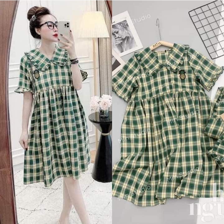 Đầm babydoll  phù hợp mọi phom người, đầm bigsize bầu bì bon chen thoải mái