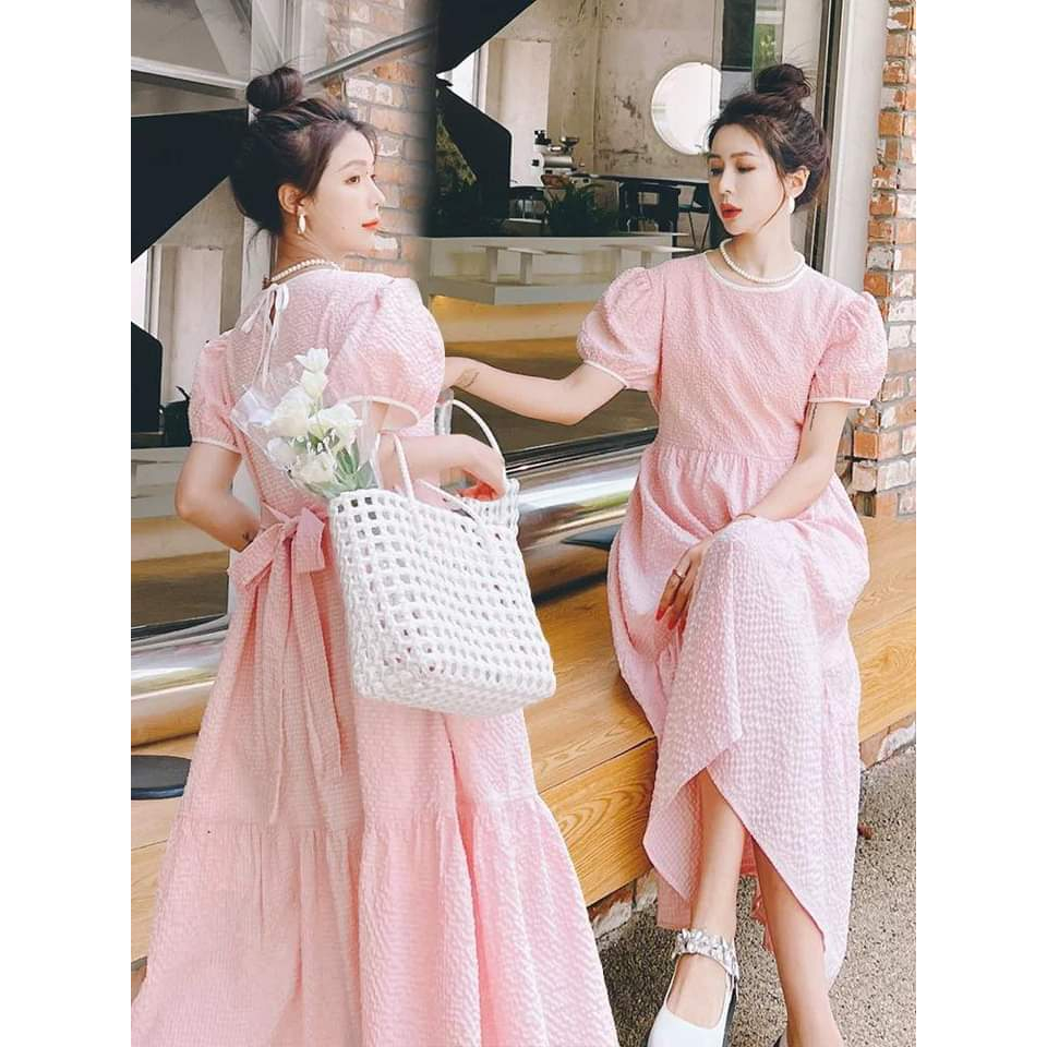 Đầm babydoll  phù hợp mọi phom người, đầm bigsize bầu bì bon chen thoải mái