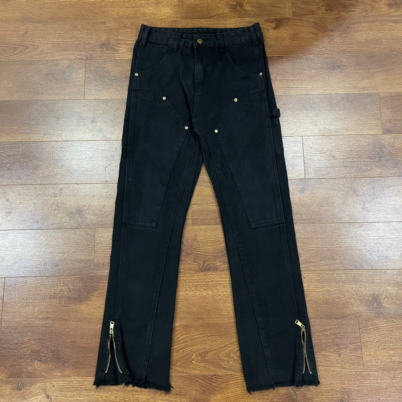 Quần jean zip khoá nam ENK dáng đứng kết hợp loe phong cách retro đường phố