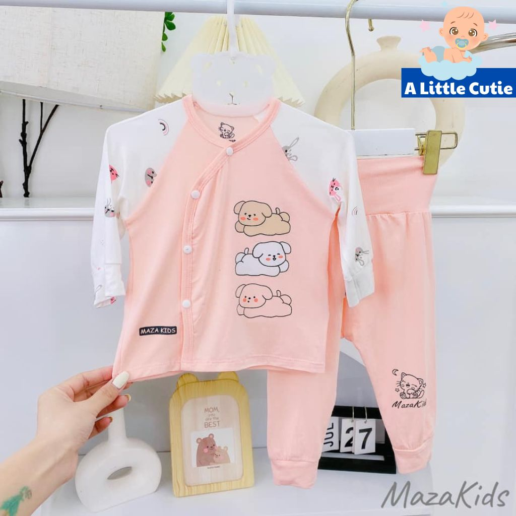 Quần áo trẻ em, quần áo bé trai bé gái dài tay Vải petit cao cấp BQA034 - A LITTLE CUTIE