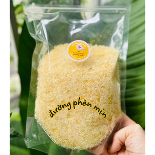 Combo 2kg đường phèn vàng Quảng Ngãi hạt mịn/ hạt vừa / hạt to làm từ mật mía nguyên chất nhà là
