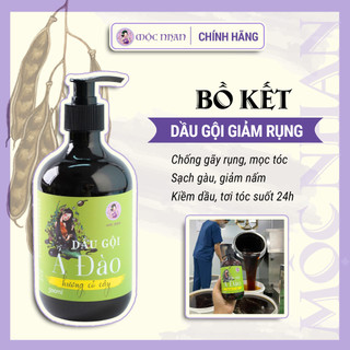 Dầu gội thảo dược Ả đào, bồ kết thiên nhiên cỏ cây giảm rụng, giúp tóc chắc khỏe MỘC NHAN 500ml
