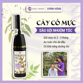Dầu gội phủ bạc Cỏ mực Mộc Nhan 200ml làm đen tóc tự nhiên tại nhà chỉ sau 9 phút