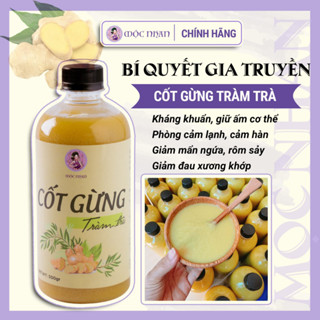 Cốt gừng tràm trà, Nước tắm và ngâm chân giữ ấm cơ thể, phòng hô hấp MỘC NHAN 500ml