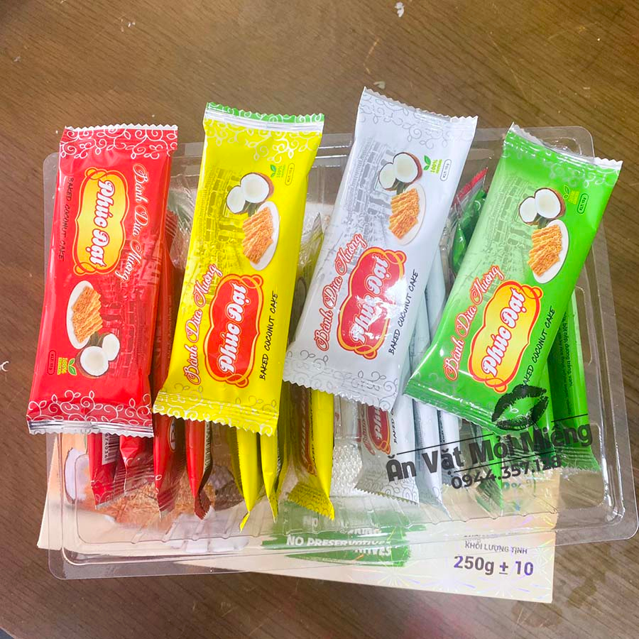 BÁNH DỪA NƯỚNG HỘP 250G - ĐẶC SẢN QUẢNG NAM