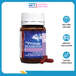 Viên Uống Bổ Bầu PM Procare Diamond - Giúp Bổ Sung Vitamin Tổng Hợp Và Dưỡng Chất (Lọ 30 viên)