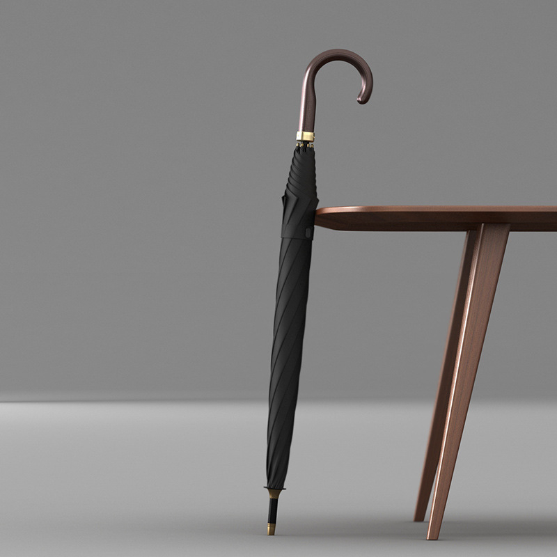 Ô dù cao cấp OLYCAT cán phối da cong dài chống tia UV - Mẫu 121cm