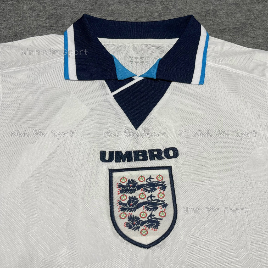 Áo Bóng Đá, Quần Áo Đá Banh Đội Tuyển Anh Sân Nhà 2000 - Vải Gai Thái Cao Cấp