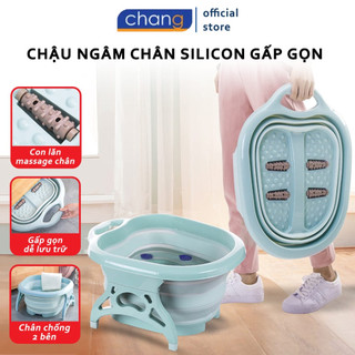 Chậu Ngâm Chân Gấp Gọn Có Con Lăn Massage Lòng Bàn Chân, Chậu Ngâm Massage Chân Gấp Gọn Tiện Lợi