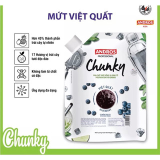 Mứt trái cây chunky các vị ( ổi,dâu, xoài,kiwi,việt quất,đào)