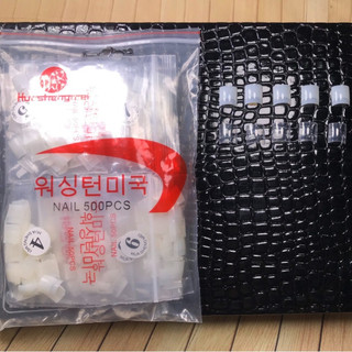 Móng nối chân, bịch móng úp chân chuẩn phom (gói 500 móng đủ size)