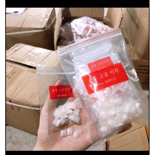 Móng nối chân, bịch móng úp chân chuẩn phom (gói 500 móng đủ size)