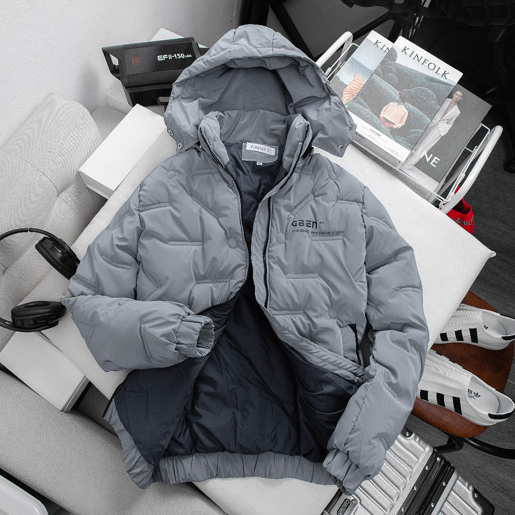 Áo khoác nam mùa đông, áo phao nam dập vân siêu đẹp.