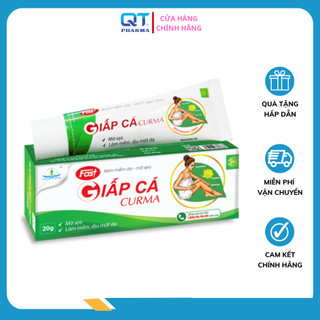 Kem liền da giấp cá Curma - Giúp mờ sẹo thâm, lành sẹo lõm các vết bỏng trên da, tăng quá trình tái tạo da Tuýp 20g