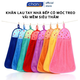 Khăn lau tay nhà bếp đa năng, dày dặn, siêu thấm có móc treo
