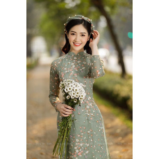 ÁO DÀI von ép 4 tà (2 lớp) cao cấp nhà Minh Anh