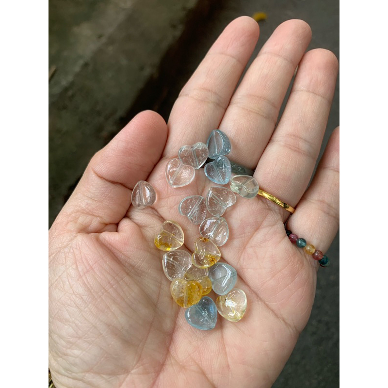 Hạt lẻ topaz trái tim