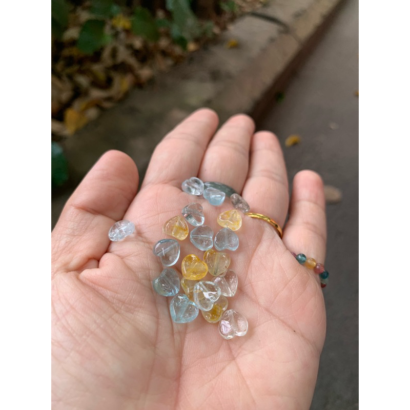 Hạt lẻ topaz trái tim