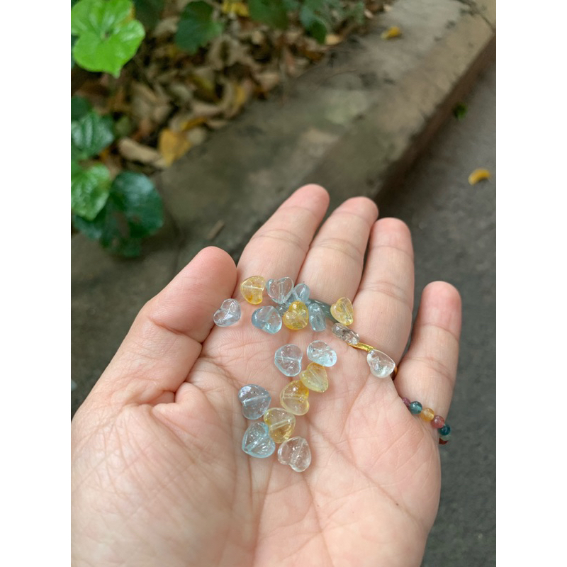 Hạt lẻ topaz trái tim