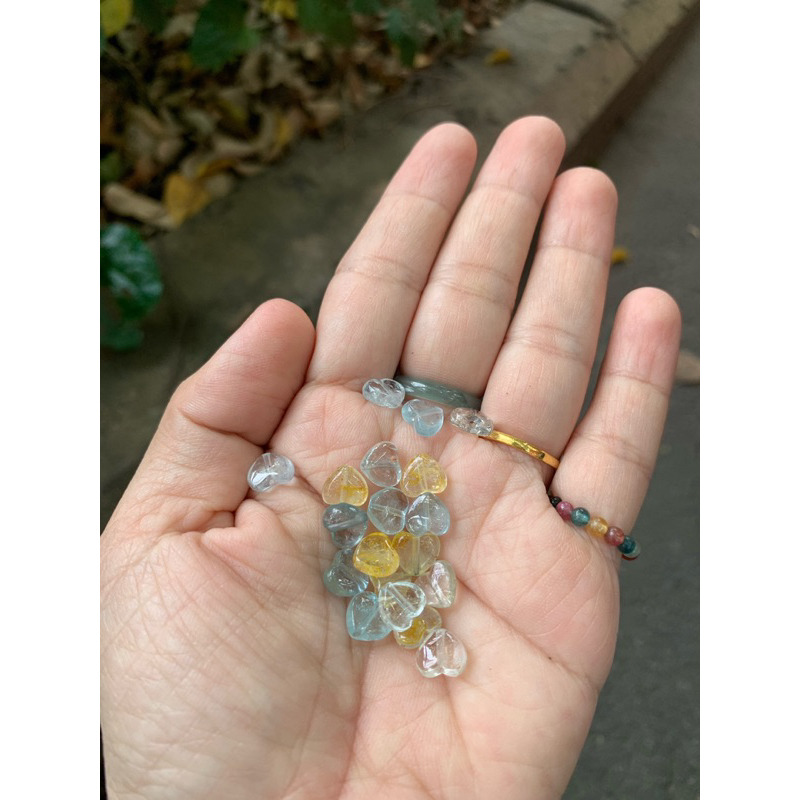 Hạt lẻ topaz trái tim