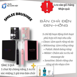 Bàn Chải Điện, Brushie,Bàn Chải Đánh Răng Tự Động Của Hãng Smilee Tích Hợp Máy Rữa Mặt