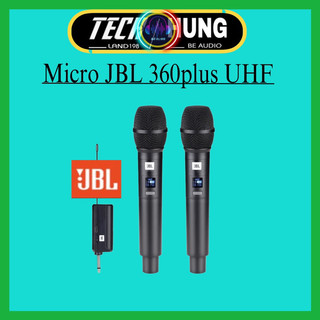 Micro hát karaoke không dây JBL 360plus microphone wireless,micro không dây cao cấp chống hú
