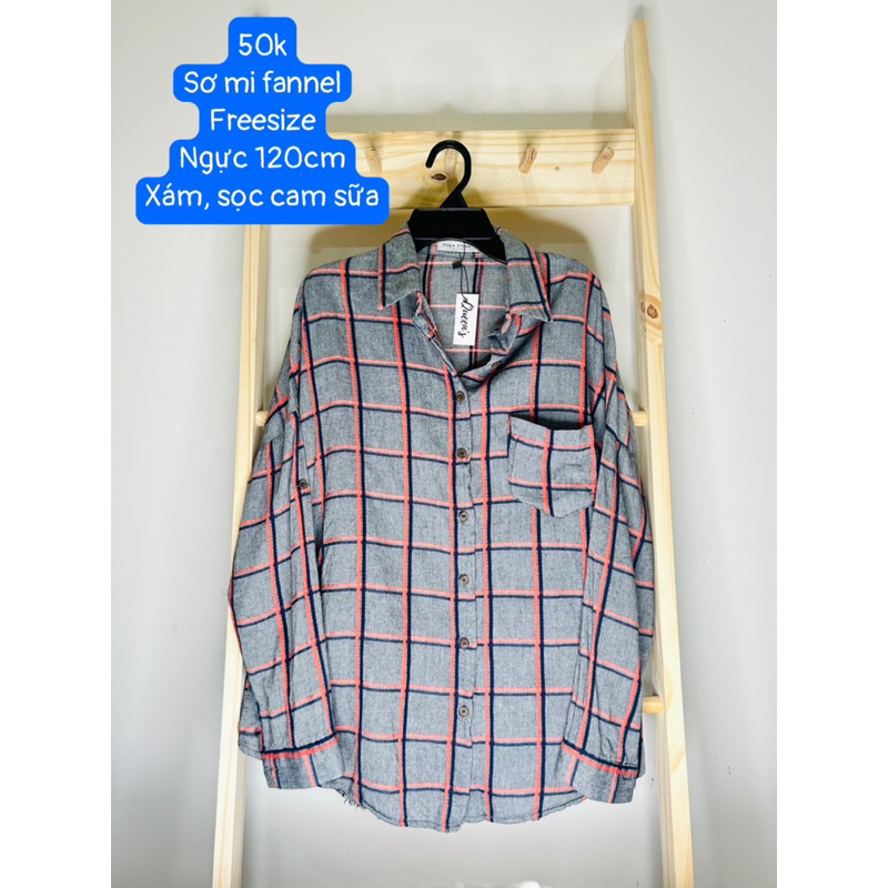 Sơ mi fannel, sơ mi cotton, sơ mi lụa - vintage, 2hand