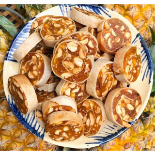 Kẹo khóm tắc cuộn đậu phộng chua ngọt siêu ngon 100G/ 250G