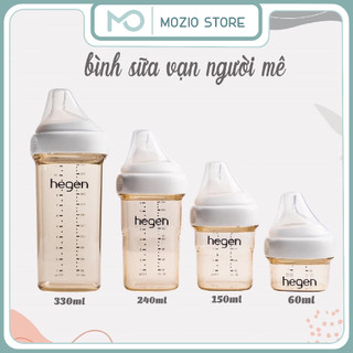 Bình sữa cao cấp hegen ppsu 60/150/240/330ml có bán lẻ núm ti