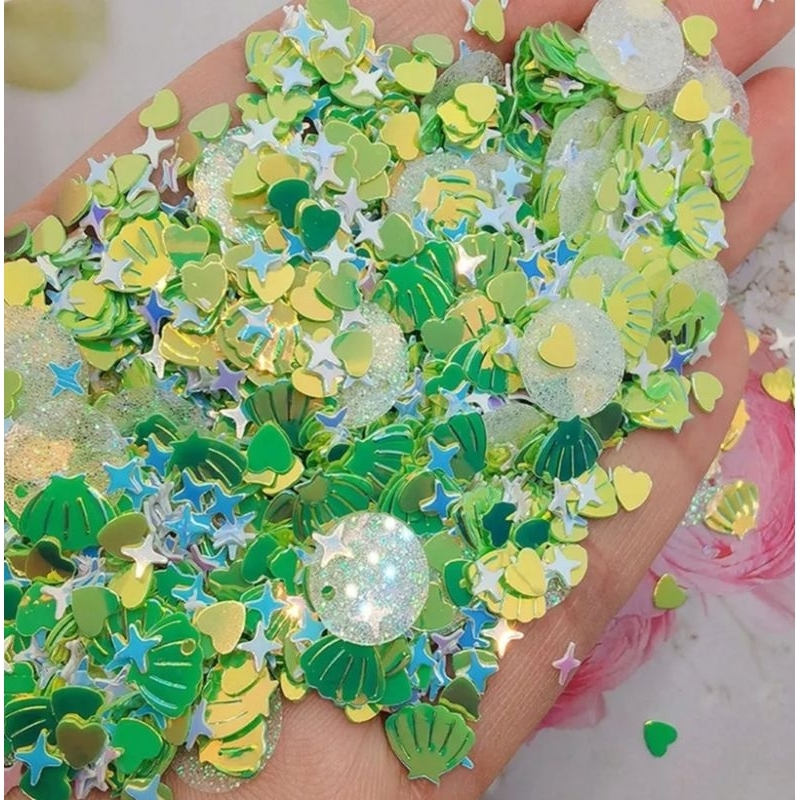 Sequin lấp lánh dùng trang trí đồ thủ công Resin/ Shaker Resin.