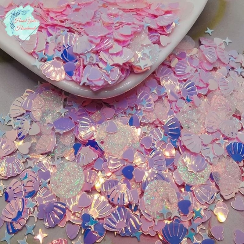 Sequin lấp lánh dùng trang trí đồ thủ công Resin/ Shaker Resin.