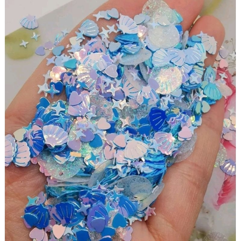 Sequin lấp lánh dùng trang trí đồ thủ công Resin/ Shaker Resin.