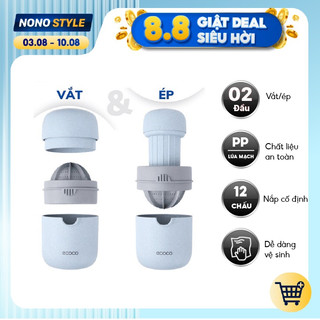 Máy vắt cam ép cam ECOCO thủ công - Thiết kế nhỏ gọn, tiện lợi đi du lịch - BH 6 THÁNG