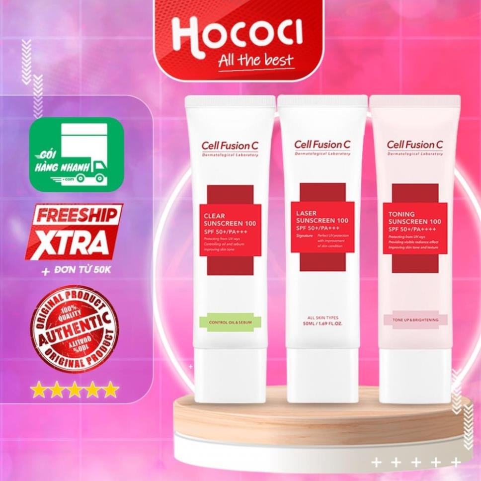 Kem chống nắng Cell Fusion C Laser  Clear Toning Suncreen 50ml 1995 shop