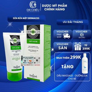 Sữa Rửa Mặt Farmona DERMACOS ⚜️CHÍNH HÃNG⚜️ Deep Cleansing Gel - Cho Da Dầu Mụn