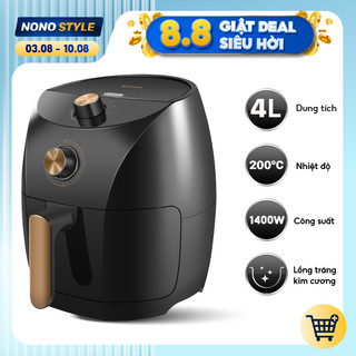 Nồi Chiên Không Dầu BIYI AF611, Dung Tích 4L, Công Suất 1400W, Bảo Hành Chính Hãng 12 Tháng
