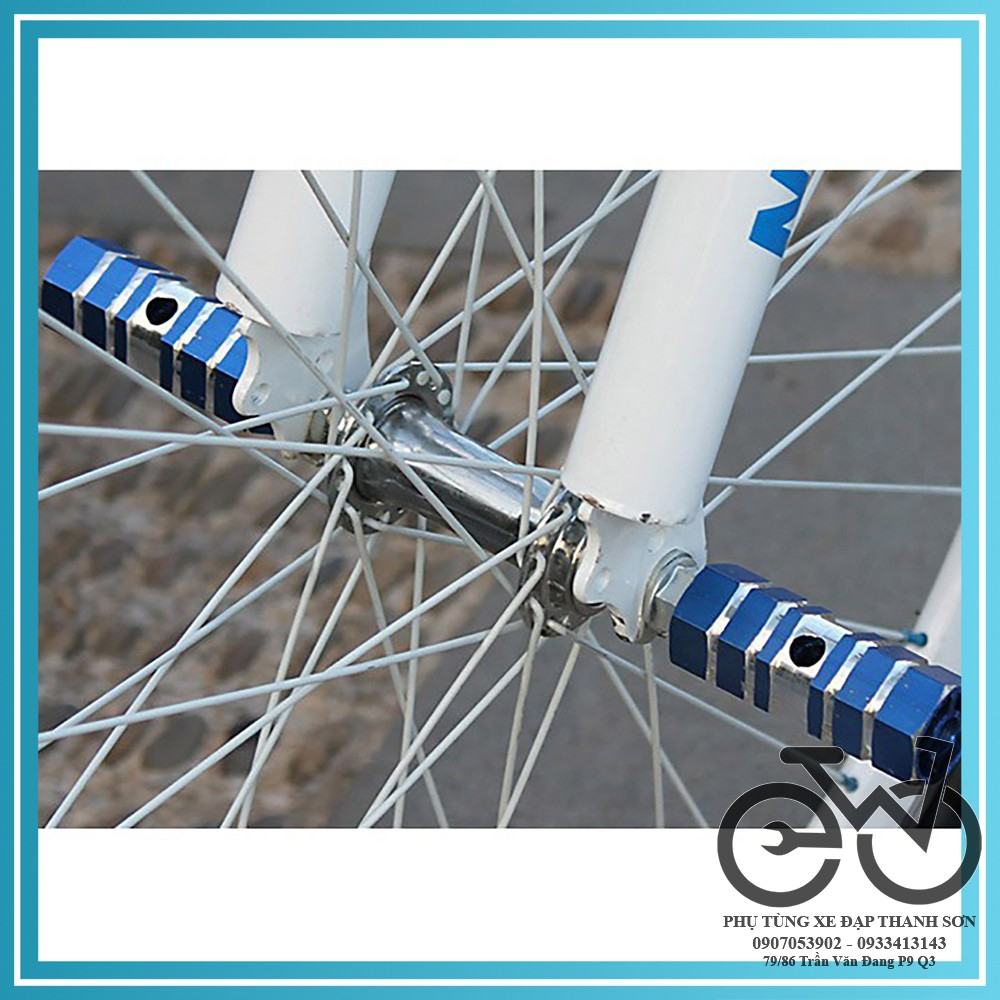 Cặp gác chân xe đạp bằng hợp kim nhôm, giao màu ngẫu nhiên