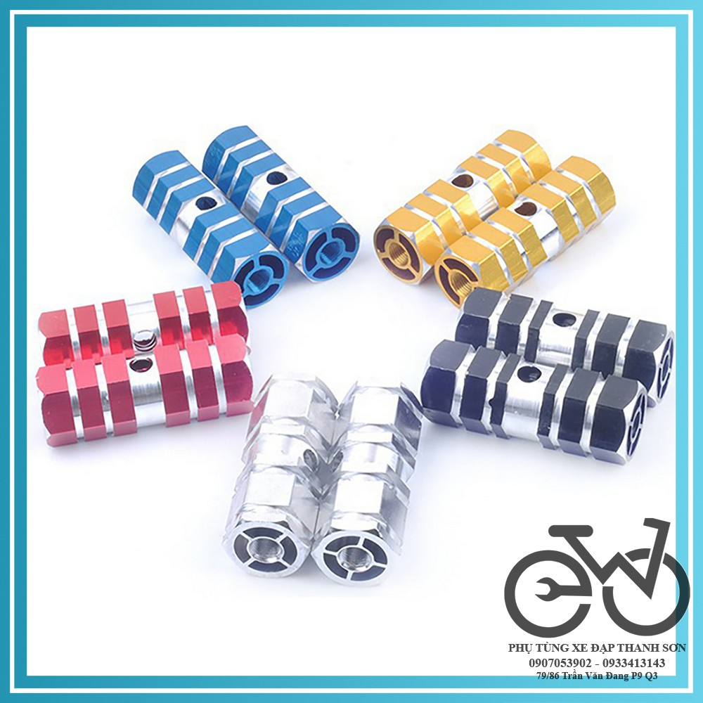 Cặp gác chân xe đạp bằng hợp kim nhôm, giao màu ngẫu nhiên