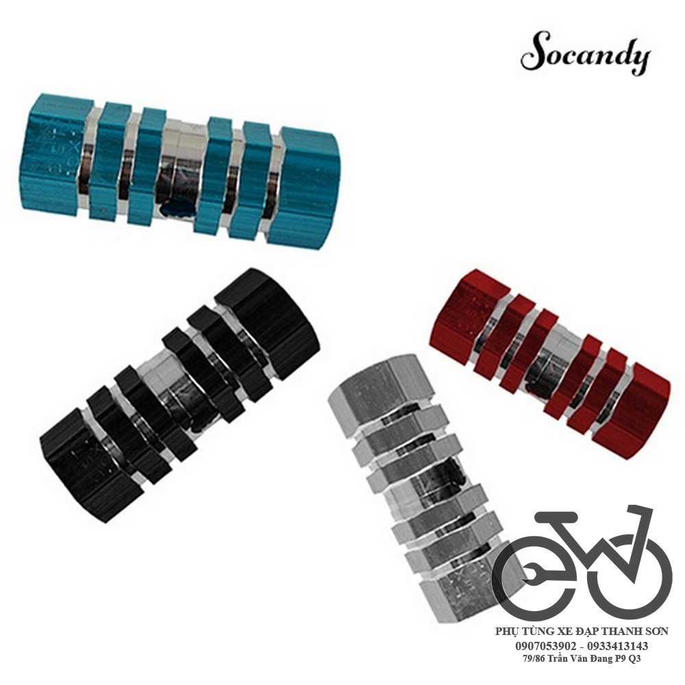 Cặp gác chân xe đạp bằng hợp kim nhôm, giao màu ngẫu nhiên