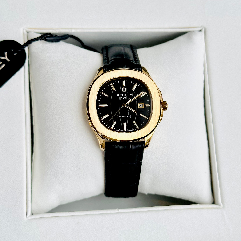 Đồng hồ nữ dây da Bentley Nautilus BL1869 Gold Tone