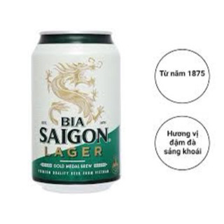 Thùng Bia Sài gòn xanh Lager 24 lon 330ml