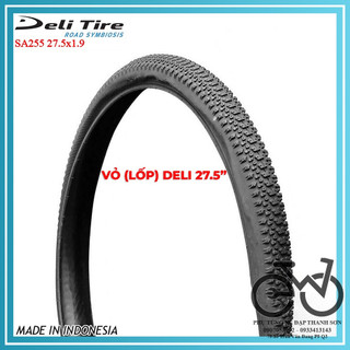 Vỏ xe đạp deli tire sa255 27.5'' x1.90, ruột xe deli 27.5''