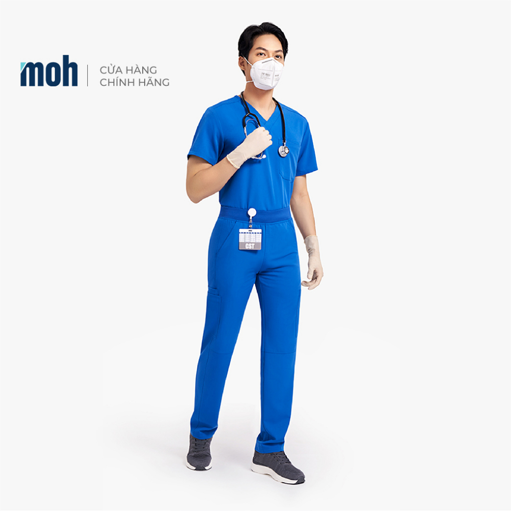 QUẦN SCRUB NAM CARGO 7 TÚI (Bác sĩ, Nha sĩ, Điều dưỡng, spa, Thẩm mỹ viện)