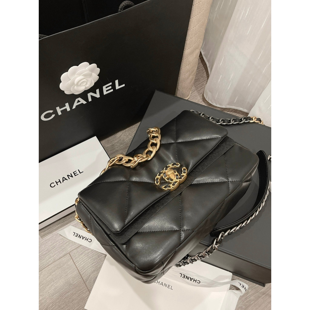 Túi Xách 19 Handbag C19 Flapbag Size 25 Da Thật Full Box