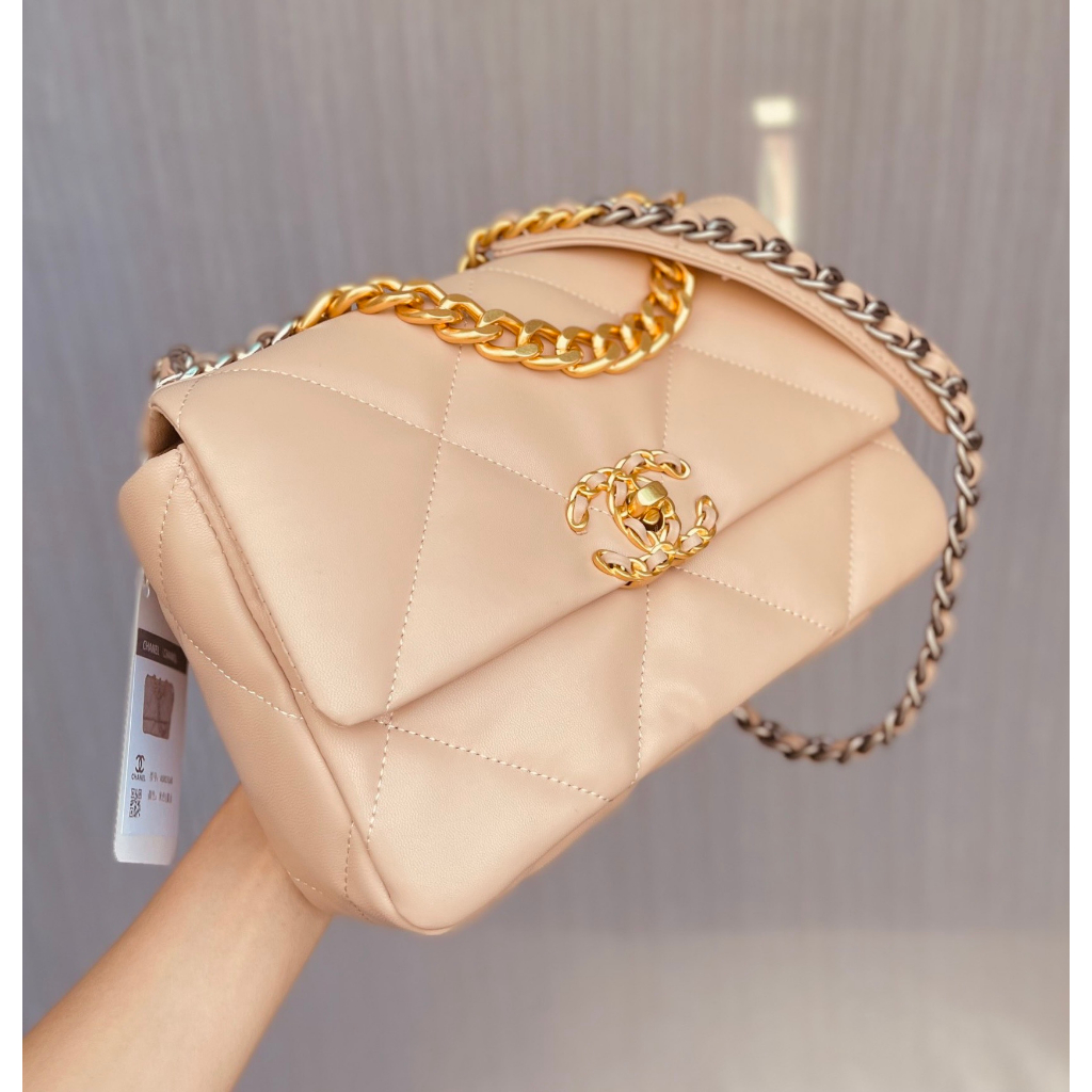 Túi Xách 19 Handbag C19 Flapbag Size 25 Da Thật Full Box