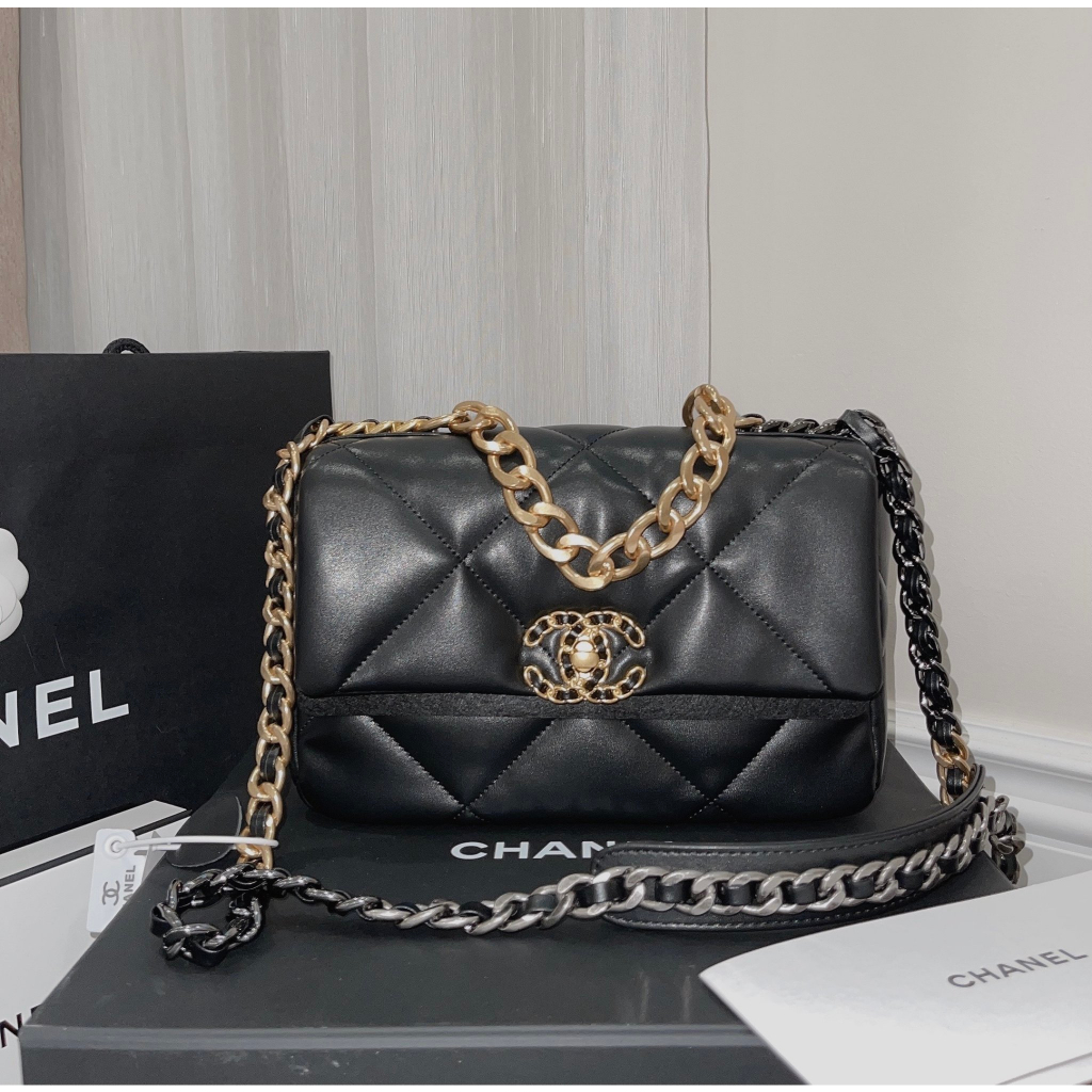 Túi Xách 19 Handbag C19 Flapbag Size 25 Da Thật Full Box