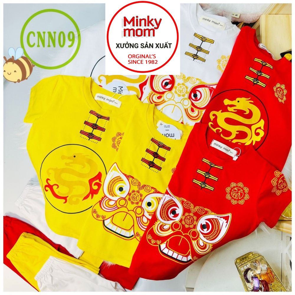 Bộ Cộc Tay Cho Bé CNN09 Đồ Bộ Thun Cotton 100% Mềm Mịn Thoáng Mát Thấm Hút Mồ Hôi Hàng Chuẩn Loại 1 MINKY MOM