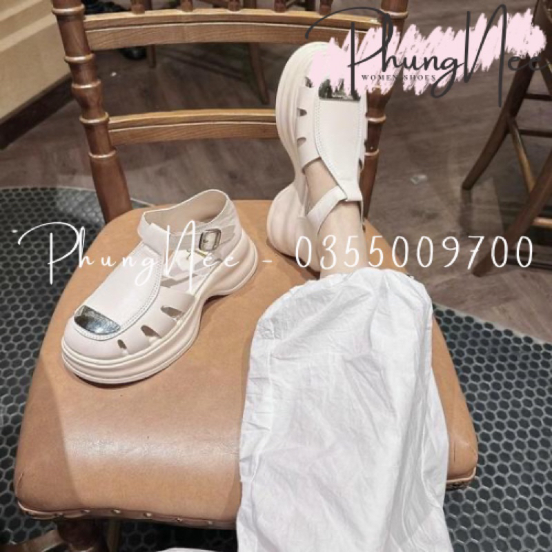 GIÀY RỌ PHUNGNEE - Giày sandan rọ khoá xinh đế bánh mì cao 5p - Có ship hoả tốc